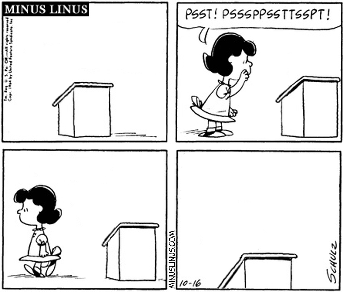 Might Wanna Speak Up a Little There, Lucy…