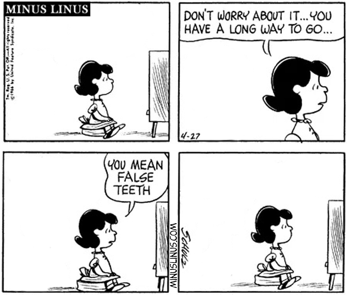 I’m not sure TVs have teeth at all, Lucy…