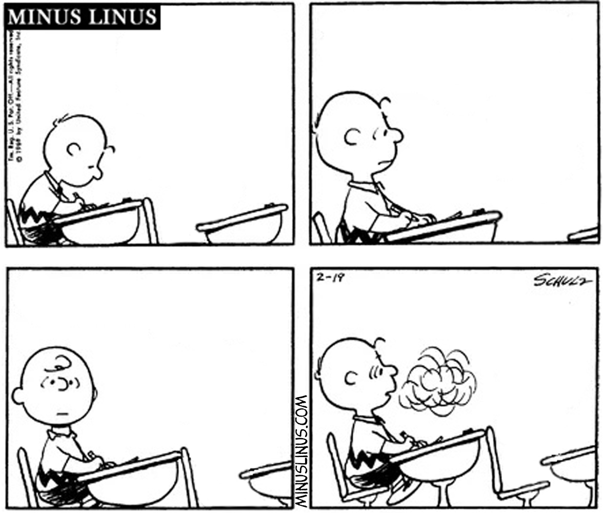 Is Charlie Brown’s breath bad?  Or is the room really cold?  You decide!