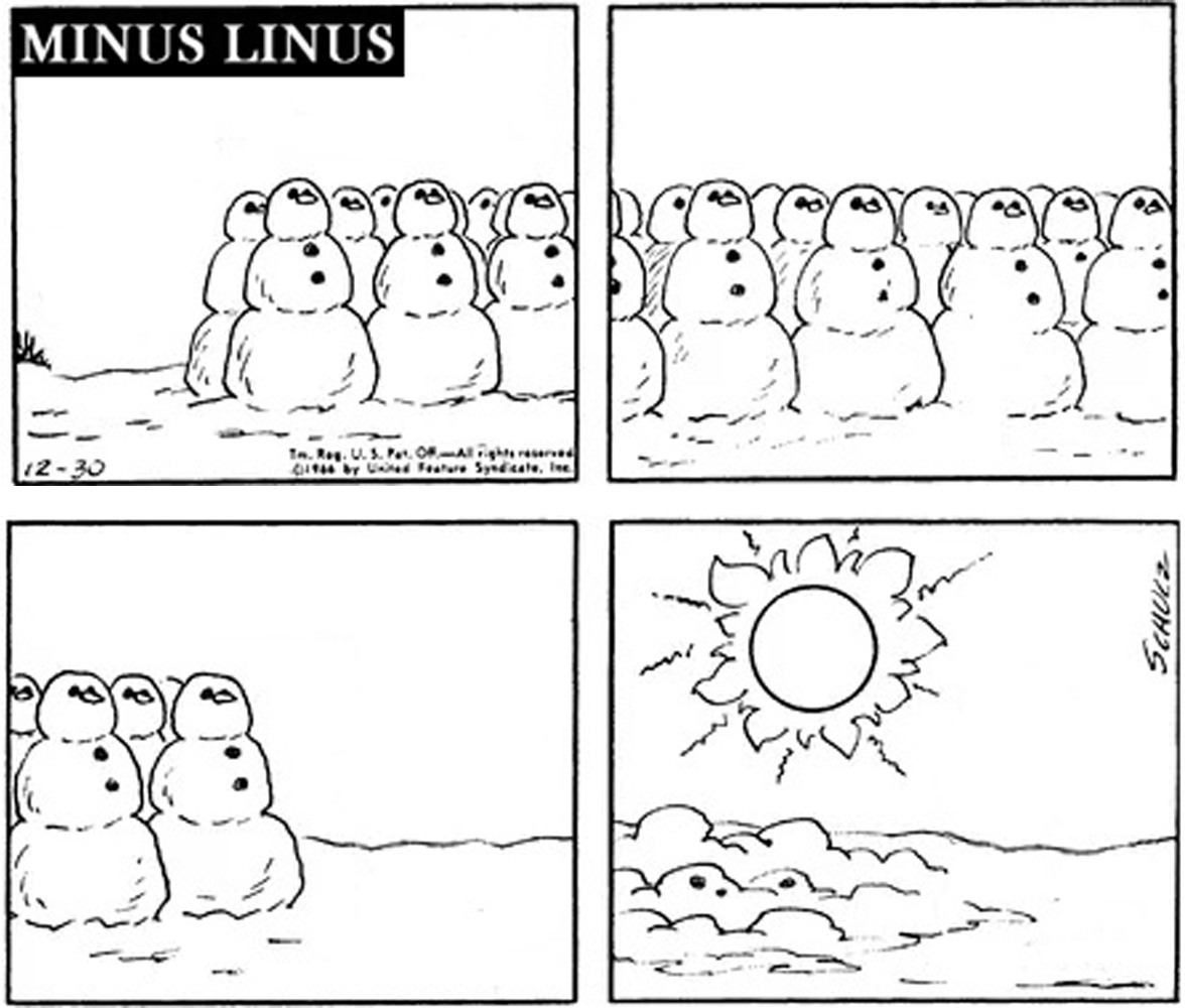 The snowmen are comin…. oh, wait, never mind.