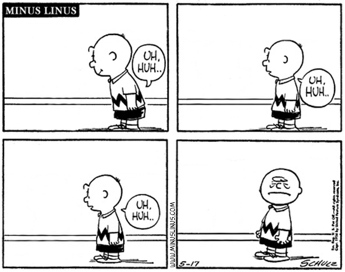 Just Say No, Charlie Brown…