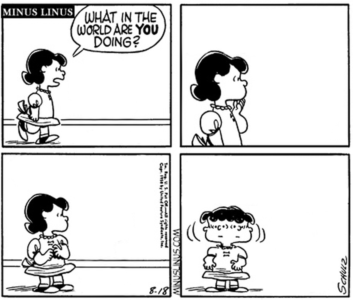 Chill, Lucy… Chill.