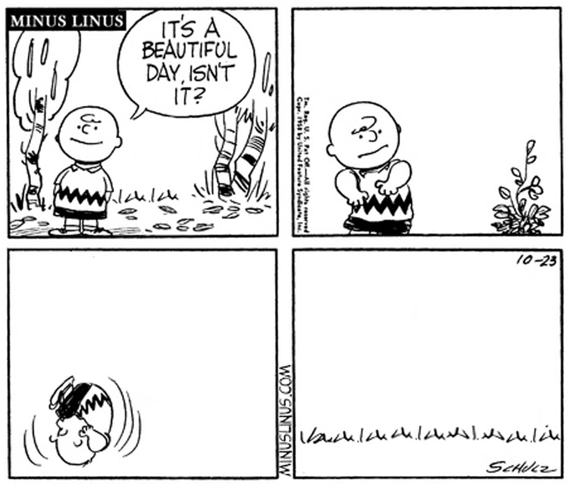 Don’t Be Scared Of The Plants, Charlie Brown…