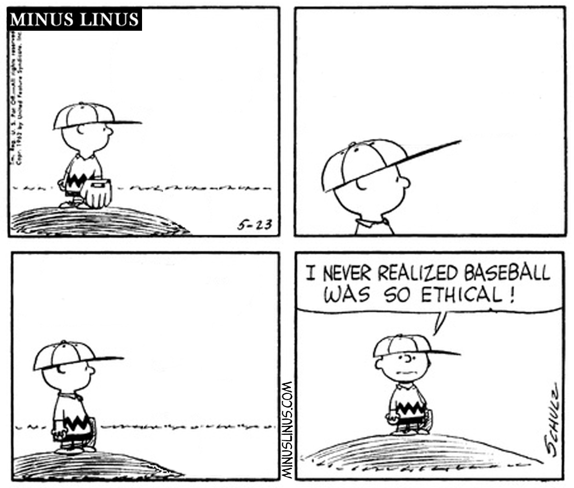 Everything Looks More Ethical From the Top of the Mound, Charlie Brown…