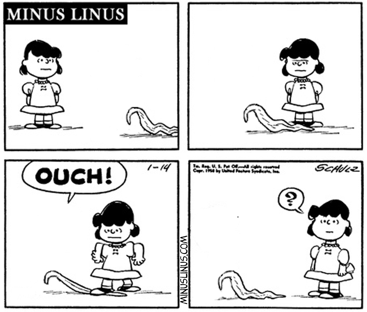 Blankets have feelings too, Lucy…