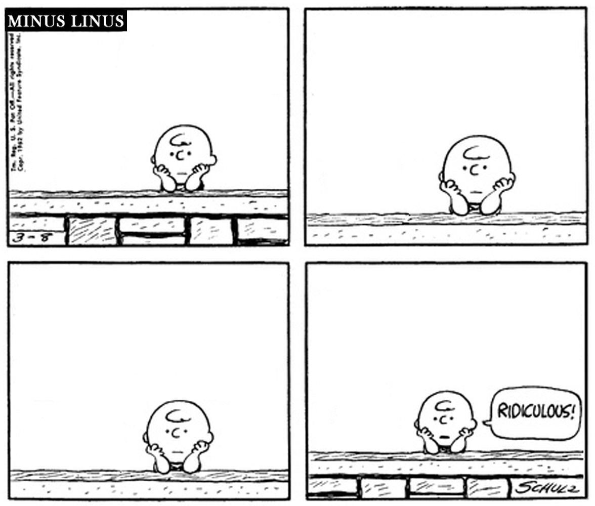 This strip’s not THAT bad, Charlie Brown…