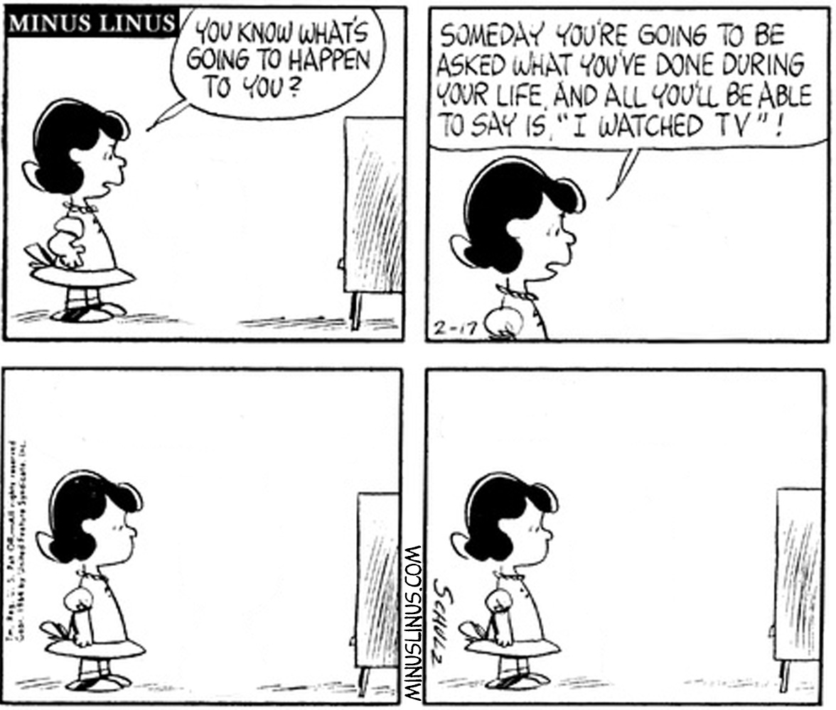 Um…. that IS the TV, Lucy…