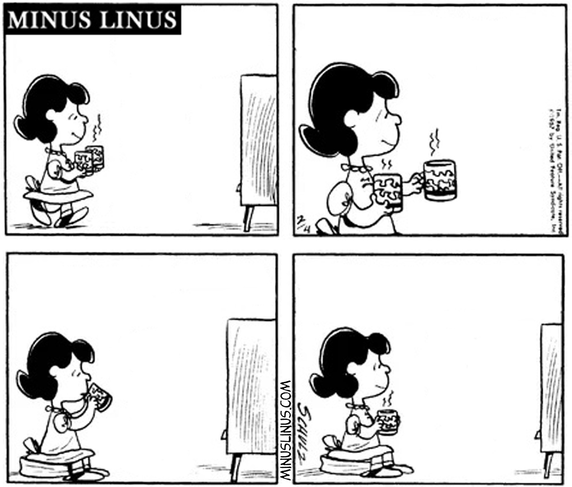 TVs can’t drink cocoa, Lucy…