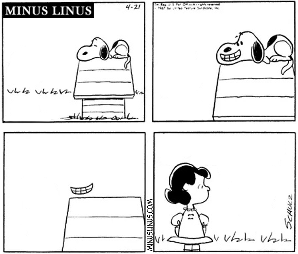 Where’d he go, Lucy?