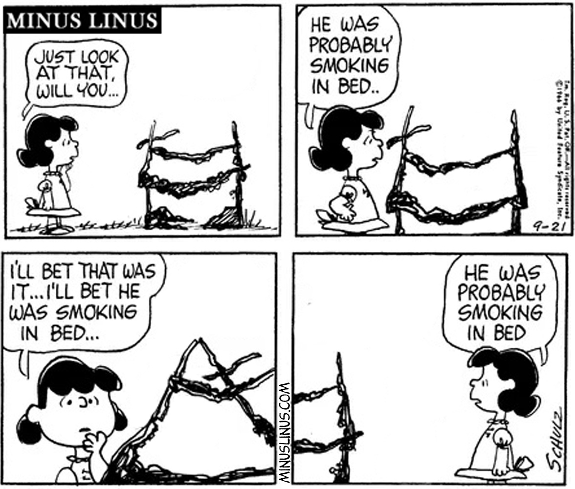 But Do You Think He Was Smoking in Bed?