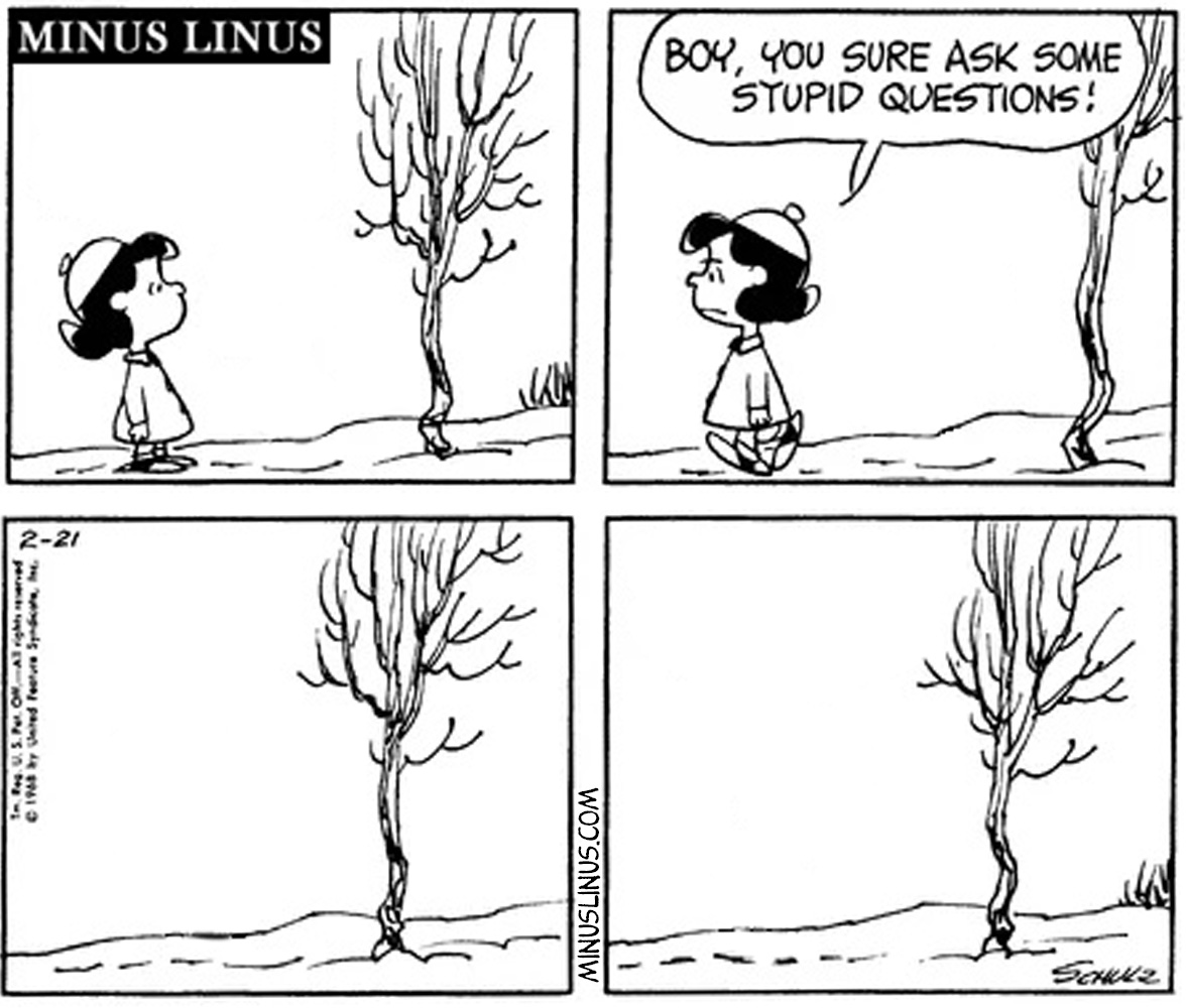 Give trees a chance, Lucy.